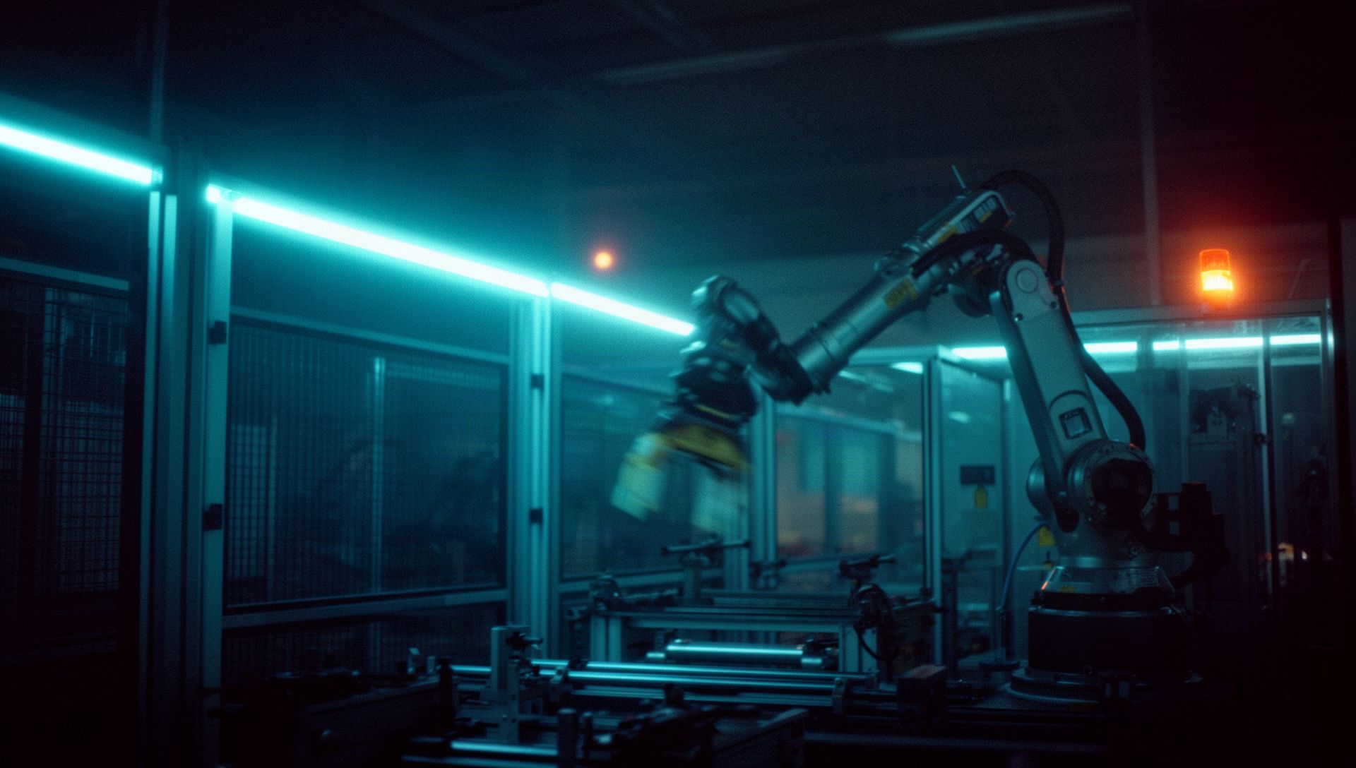 Cellule robotisée en production